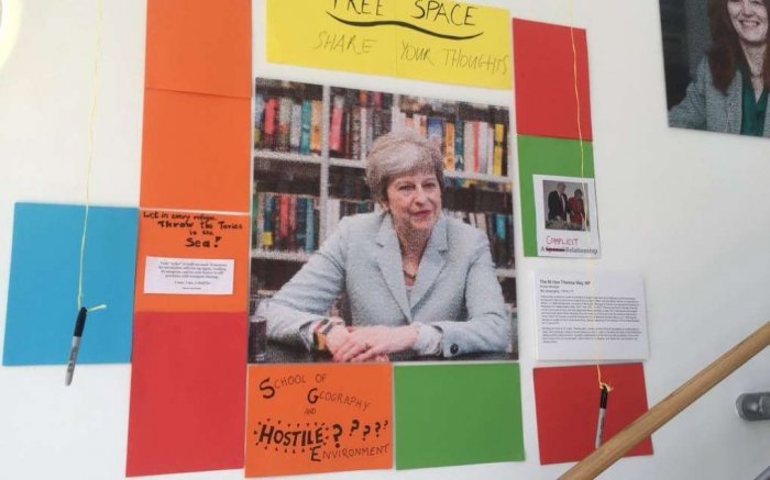 Theresa May的肖像在牛津大学被删除